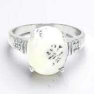 Dendriten-Achat-Silberring