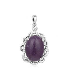 Ciondolo in argento con Lepidolite