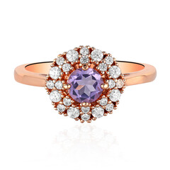 Zilveren ring met een Boliviaanse amethist