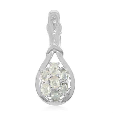 Zilveren hanger met koper toermalijnen