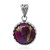 Ciondolo in argento con Turchese Kingman Mohave Porpora (Art of Nature)
