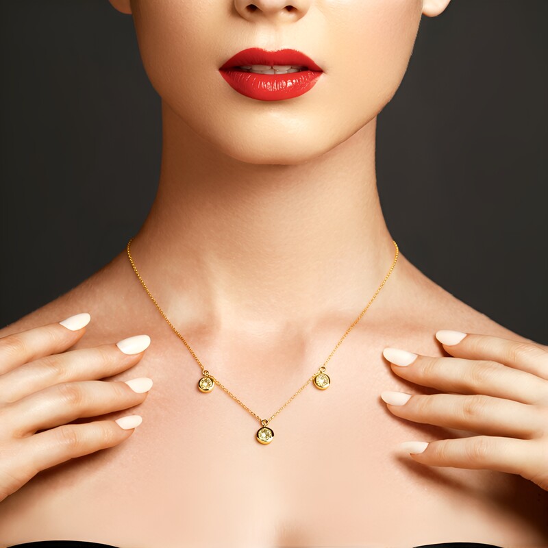 Collana in oro con Diamante Fancy SI2 (CIRARI)