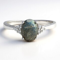 Anello in argento con Labradorite