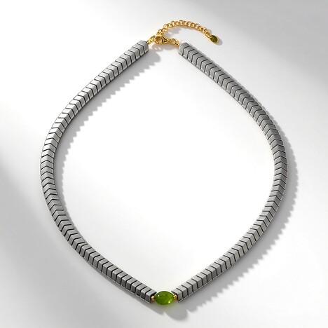 Collana in argento con Peridoto