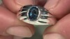 Anillo en plata con Topacio azul de Londres (Pallanova)