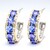 Orecchini in argento con Tanzanite (Gems en Vogue)