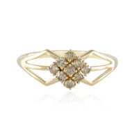 Anillo en oro con Diamante champán I2 (de Melo)