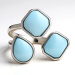 Anello in argento con Larimar