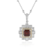 Indischer Granat-Silberhalskette (Dallas Prince Designs)