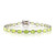 Brazalete en plata con Peridoto