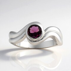 Anello in argento con Granato Roshoite