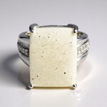 Anello in argento con Agata Glitter