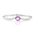 Rose de France Amethyst Silver Bracelet