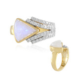 Zilveren ring met een Blauwe Maansteen (KM by Juwelo)