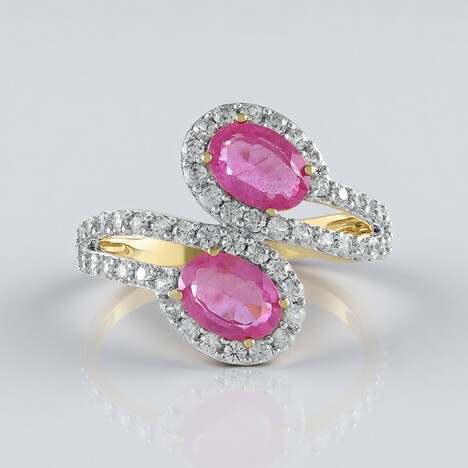 Anello in argento con Zaffiro Rosa del Madagascar