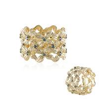 Gouden ring met I3 Champagne Diamanten (de Melo)