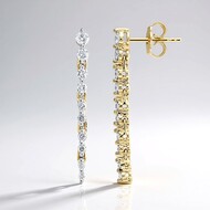 Orecchini in argento con Diamante VS1 (G) (Annette)