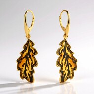 Pendientes en plata con Ámbar báltico (dagen)