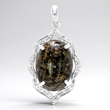 Ciondolo in argento con Opale Leopardo