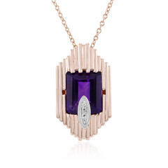 Sambia-Amethyst-Silberhalskette