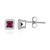 Boucles d'oreilles en argent et Grenat Rhodolite