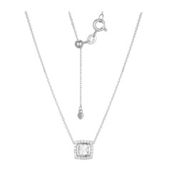 Collar en plata con Topacio blanco (Adela Silber)