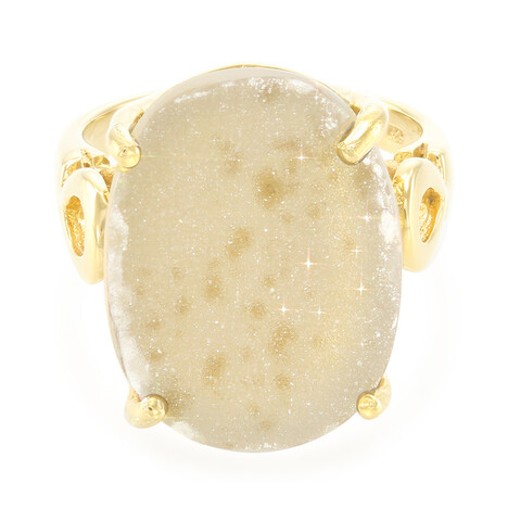 Glitzer-Achat-Silberring