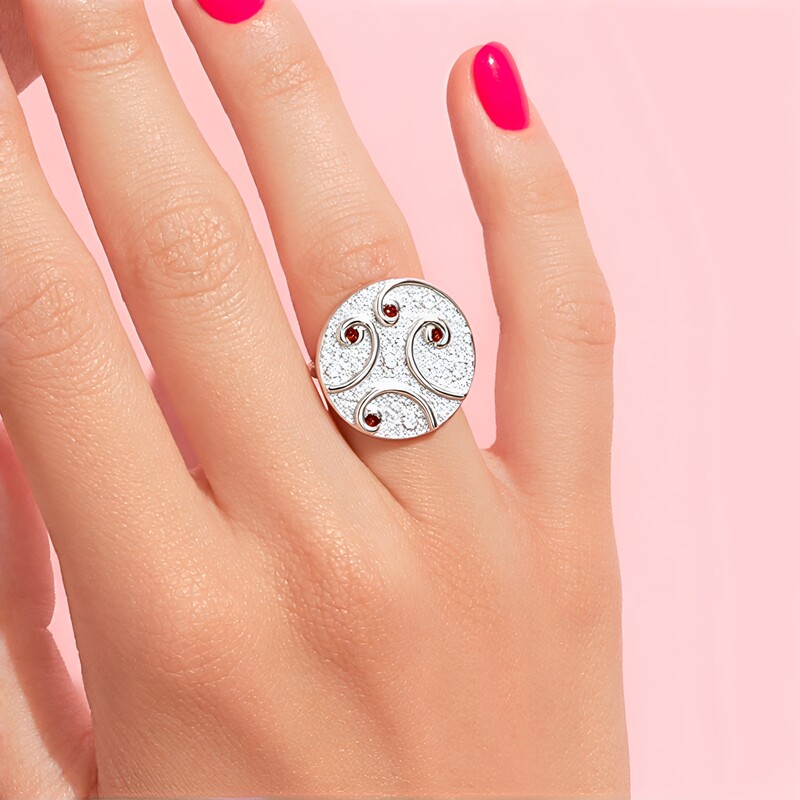 Zirkon-Silberring (MONOSONO COLLECTION)