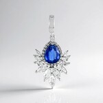 Ciondolo in argento con Cianite del Nepal