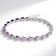 Bracelet en argent et Topaze blanche