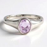 Anello in argento con Kunzite Brasiliana