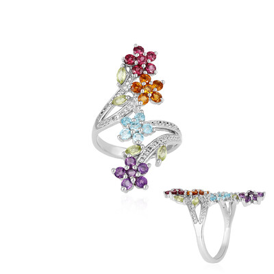 Anello in argento con Peridoto