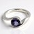 Bague en argent et Quartz Myrtille