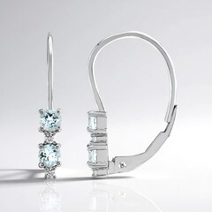 Orecchini in argento con Ambligonite