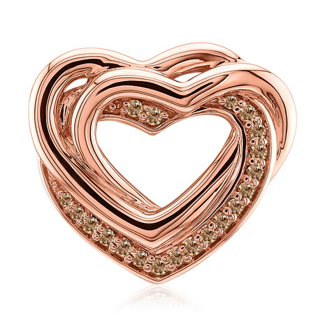 SI1 Argyle-Rose de France-Brillant-Goldanhänger (Annette)