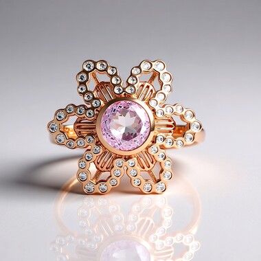 Kunzite Silver Ring (SAELOCANA)