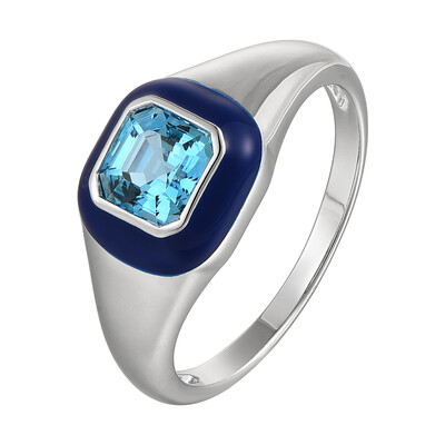 Bague en argent et Topaze de Marambaia