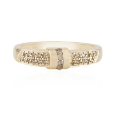 I2 Schokoladen-Brillant-Goldring