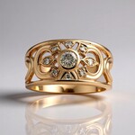 Anello in oro con Diamante Rose de France VS1 di Argyle (Annette)