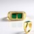Anello in argento con Malachite (Adela Silber)