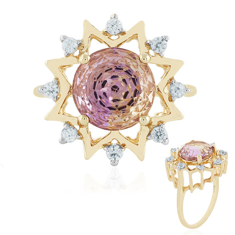 Gouden ring met een Anahi Ametrien (PHANTASIA)