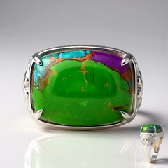 Anello in argento con Turchese Mohave