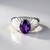 Anello in argento con Ametista