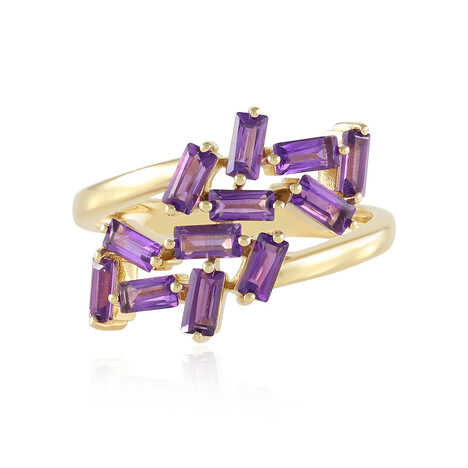 Zilveren ring met amethisten