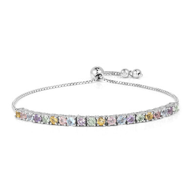 Edelstein-Silberarmband
