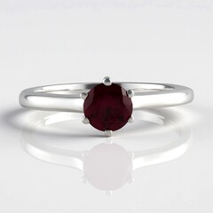 Anello in argento con Rodolite
