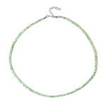 Chrysoprase Silver Necklace
