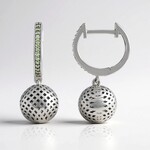 Orecchini in argento con Peridoto (Ornaments by de Melo)