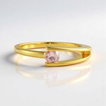 Anello in argento con Tormalina Rosa Nigeriana