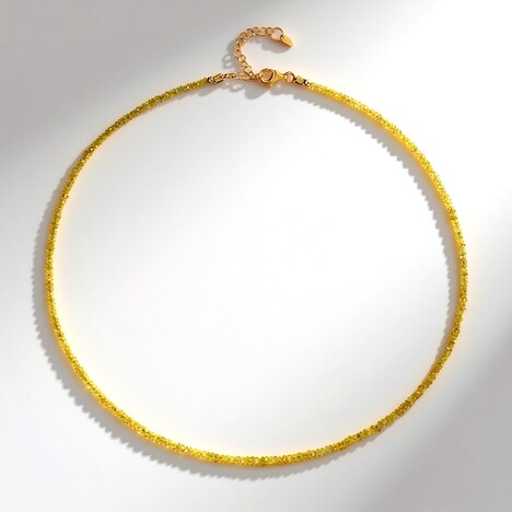 Collana in argento con Zaffiro Giallo